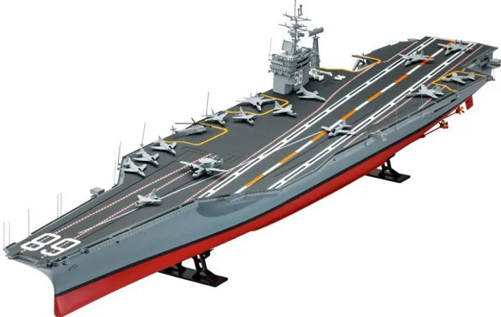 Lotniskowiec 1:720 Revell USS Nimitz CVN-68 wczesny (MR-5130) - obraz 1