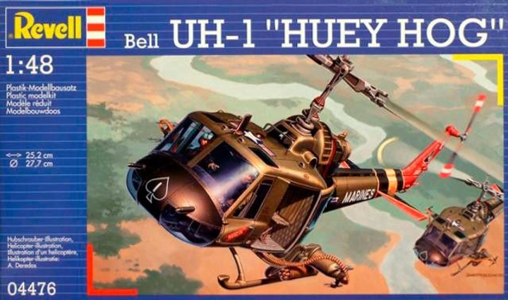 Вертоліт 1:48 Revell Bell UH-1C/B Huey Hog (1962 р., США) (04476) - зображення 2