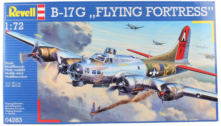 Важкий бомбардувальник 1:72 Revell B-17G Flying Fortress (1943 р. США) (04283) - зображення 2