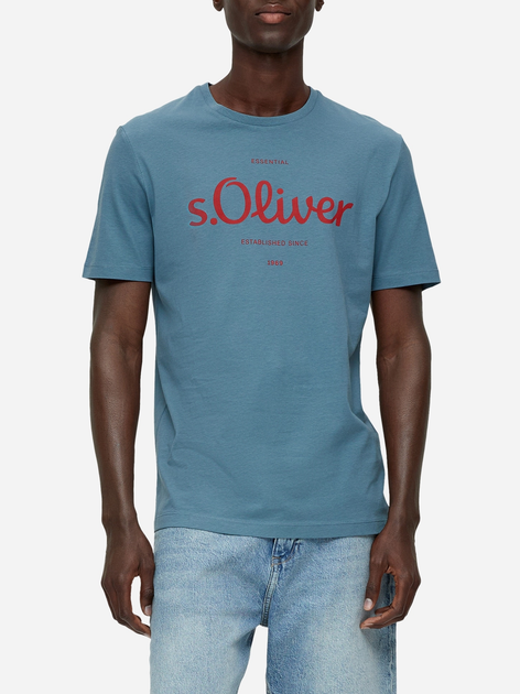 T-shirt s.Oliver 2131935-52D1 XL Niebieski (4099973460344) - obraz 1