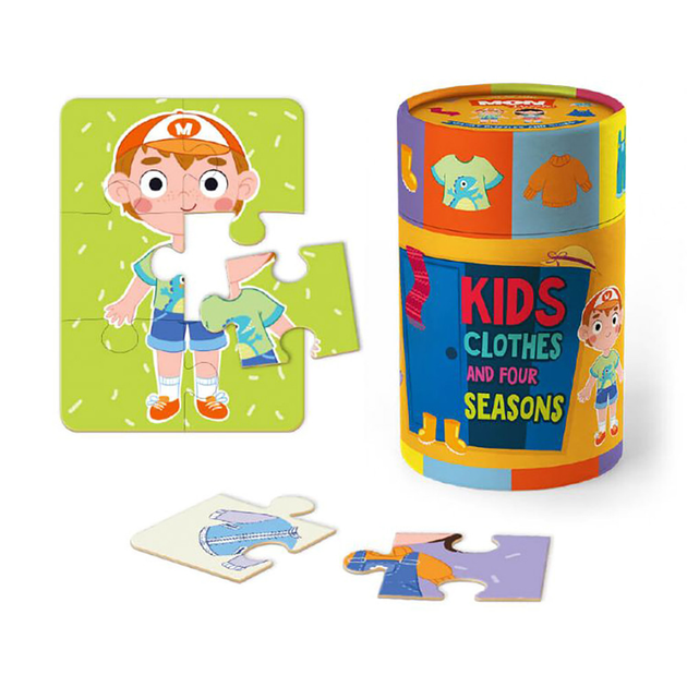 Пазл и игра "Одежда и времени года" Dodo Mon Puzzle (4820198242695 ...