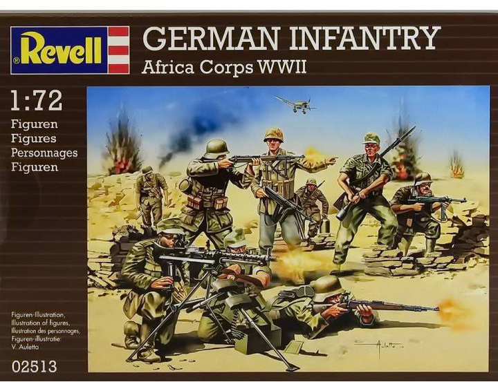 Німецька піхота-африканський корпус 1:72 Revell German Infantry Africa Corp (02513) - зображення 1