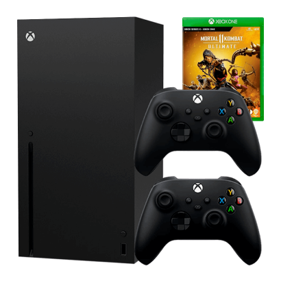 Набор Консоль Microsoft Xbox Series X 1TB Black + Геймпад Беспроводной Carbon Black + Игра Xbox One Mortal Kombat 11 Ultimate Edition - Фото 1 Набор Консоль Microsoft Xbox Series X 1TB Black + Геймпад Беспроводной Carbon Black + Игра Xbox One Mortal Kombat 11 Ultimate Edition - изображение 1