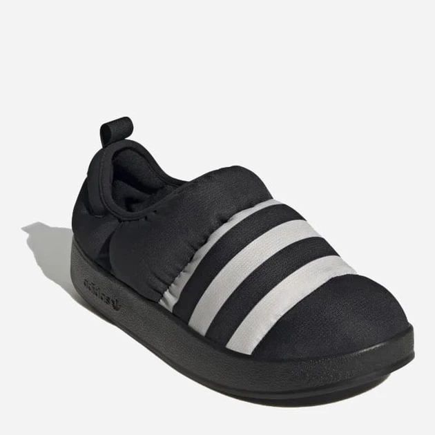 Чоловічі сліпони adidas Puffylette GY4559 42 (8UK) 26.5 см CЧорні/Greone/CЧорні (4065426935127) - зображення 6