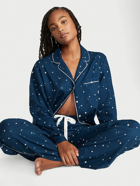 Пижама (рубашка + штаны) женская Victoria's Secret 421728533 XS Синяя ...