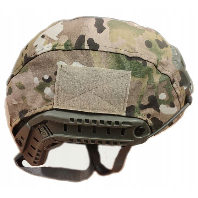 Чехол-кавер на шлем EKIPINUA вырез для крепления ПНВ Камуфляж - изображение 1