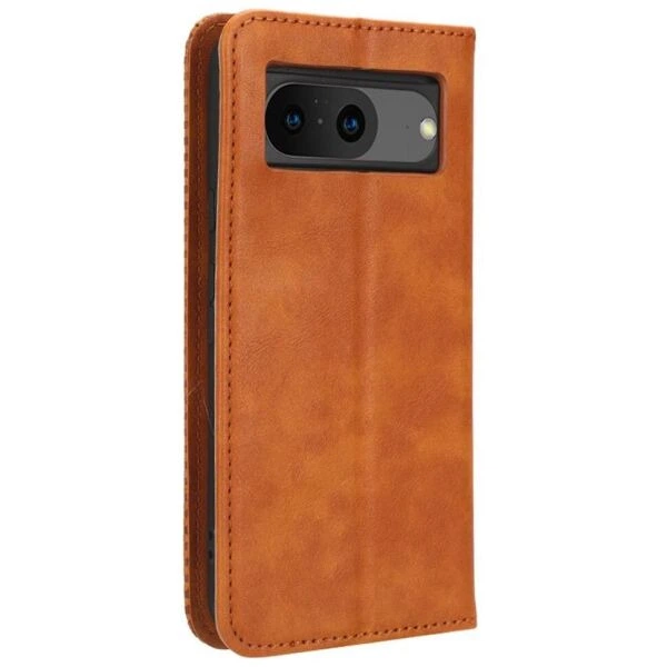 Чехол-книжка Deexe Retro Style для Google Pixel 8 - Brown - изображение 7