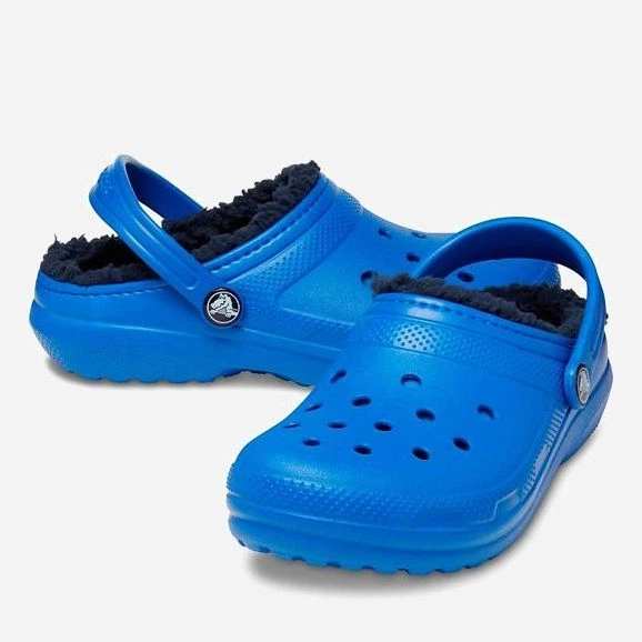 Дитячі крокси-сабо для хлопичка утеплені Crocs Classic 207010-4KZ 32-33 Bolt Blue (196265146857) - зображення 4
