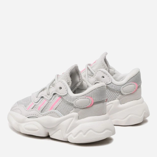 Дитячі кросівки для дівчинки adidas Originals Ozweego Shoes GW7220 24 Grey One/Crystal White/Beam Pink (4065426408867) - зображення 3