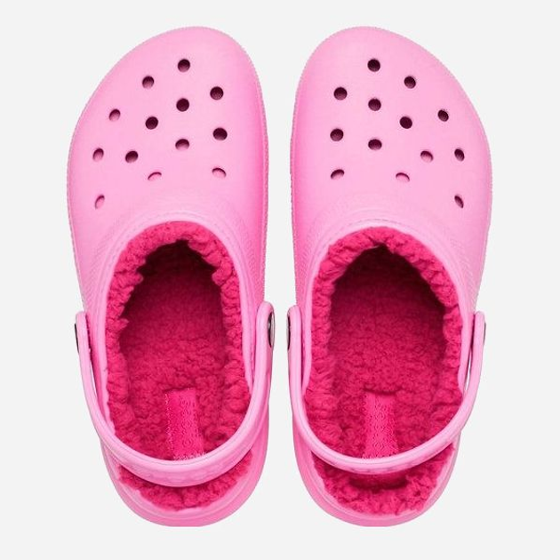 Chodaki dziecięce dla dziewczynki ocieplane Crocs Classic 207010-6SW 30-31 Różowe (191448894501) - obraz 6