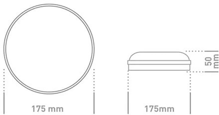Настенно-потолочный светильник GLOBAL 15W 5000K 1500Lm (1-GBH-02-1550-C) - изображение 3