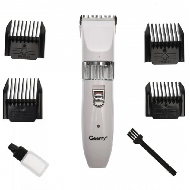 Машинка для стрижки животных аккумуляторная Geemy GM-634 Роторная для грумминга 3W Белая - Фото 9 Машинка для стрижки животных аккумуляторная Geemy GM-634 Роторная для грумминга 3W Белая - изображение 9