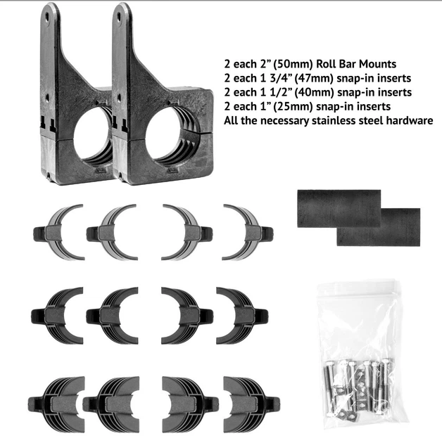 Quick Fist Roll Bar Tool Mounts 90050 Крепление переходник на трубы кенгурятник - изображение 2