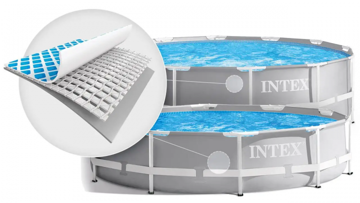 Каркасный бассейн семейный Intex 26700 305x76см 4485л Серый - изображение 5