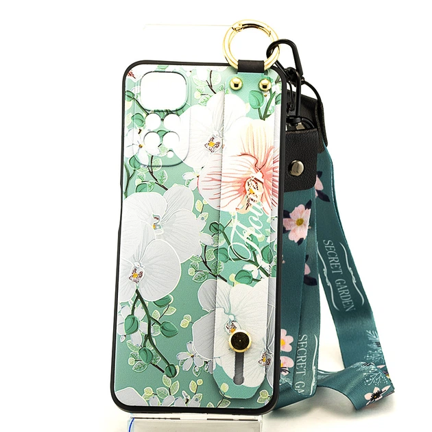 Чехол Lanyard для Xiaomi Redmi Note 11 / Note 11S бампер с ремешком Turquoise - Фото 1 Чехол Lanyard для Xiaomi Redmi Note 11 / Note 11S бампер с ремешком Turquoise - изображение 1