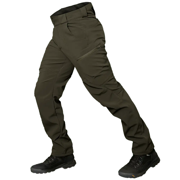 Універсальний чоловічий костюм водонепроникний вітрозахищений Softshell Gen.II куртка і штани оливкові утеплені з мікрофлісовою підкладкою L (Kali) - зображення 8