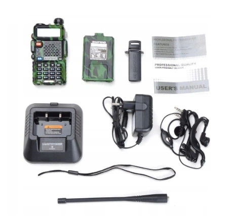 Портативная рация Baofeng UV-5R FM радио + фонарик Камуфляж (Kali) - изображение 5