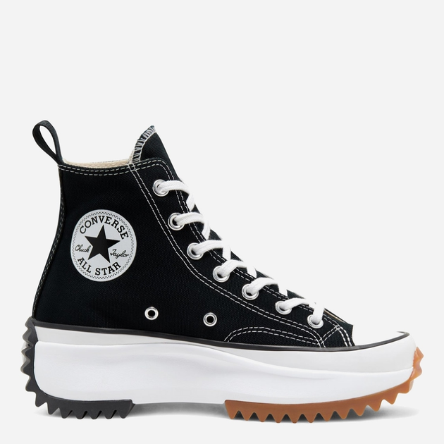Жіночі кеди високі Converse Run Star Hike Jwa Canvas Platform 166800C 39 (6.5US) 24.5 см Black/White/Gum (888757740710) - зображення 1