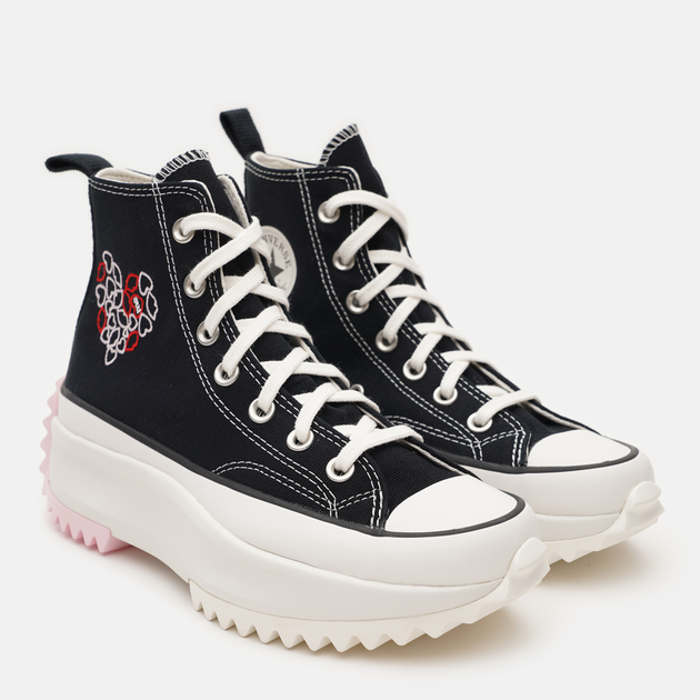 Жіночі кеди високі Converse Run Star Hike A01598C 37 (4.5US) 22.5 см Black / University Red / Sherry Blossom (194433521017) - зображення 4