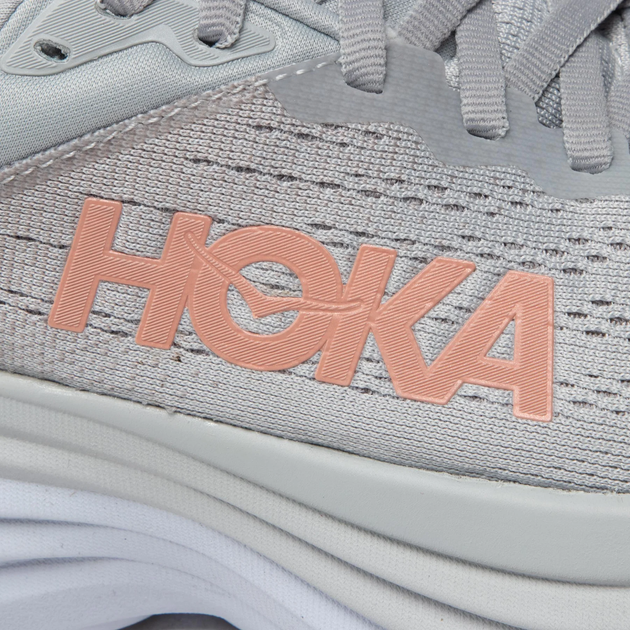 Жіночі кросівки для бігу HOKA ONE ONE Bondi 8 1127952-HMLR 41.5 (9US) 26 см Сірі (195719637880) - зображення 5