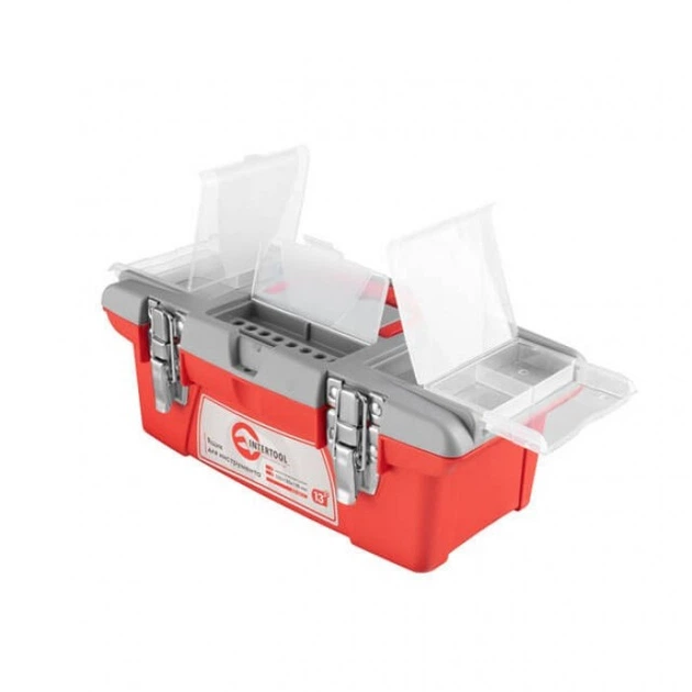 Ящик для інструментів з металевими замками INTERTOOL BX-0513 13" 335х185х130 мм - Фото 7 Ящик для інструментів з металевими замками INTERTOOL BX-0513 13" 335х185х130 мм - зображення 7