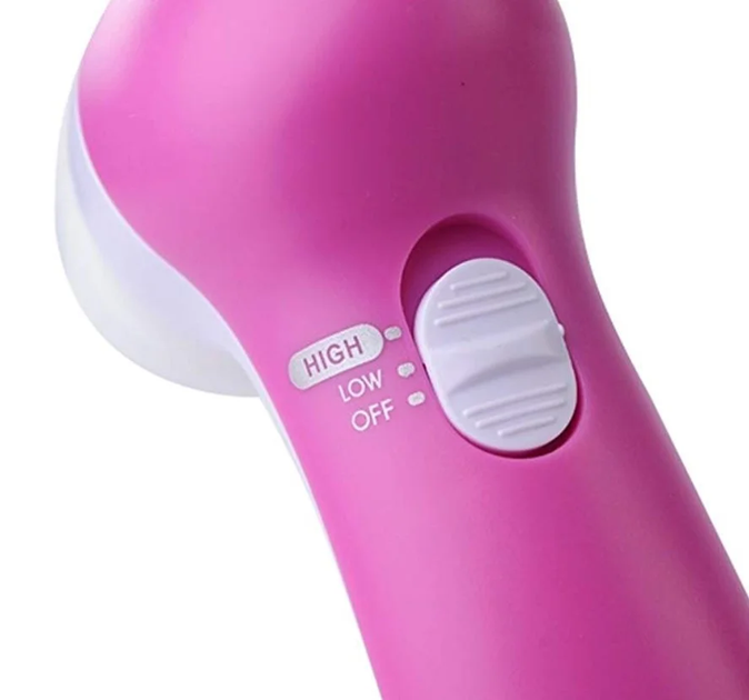 Универсальный массажер для лица и тела Massager 5in1 AE-8782 Розовый - изображение 6