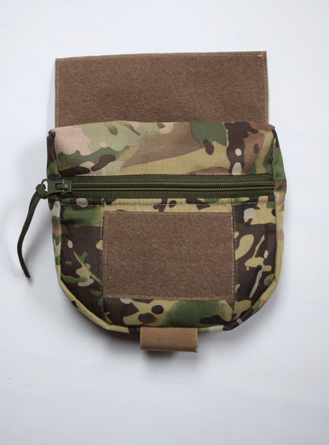 Напашник сумка, паховий підсумок тактичний утилітарний з кріпленням до плитоноски на велкро Мультикам - зображення 1