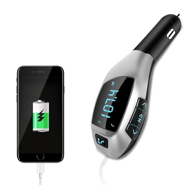 FM Модулятор Bluetooth X5 P BT в машину трансмітер з дисплеєм - зображення 2