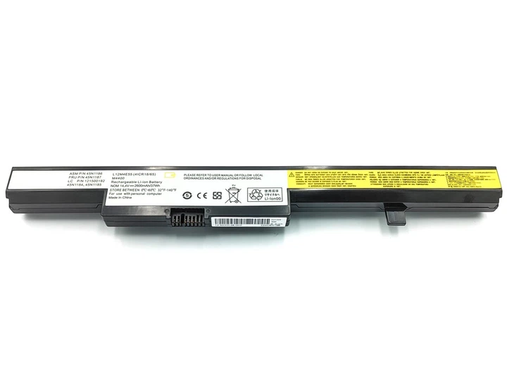 Батарея для Lenovo 45N1187 B50-30 E40-70 E40-80 E51 M4400 M4450 G550S B40 B50 N40 N50 V4400 (L13M4A01, 45N1184, 45N1185) (14.4V 2600mAh 37Wh) (67635) - Фото 2 Батарея для Lenovo 45N1187 B50-30 E40-70 E40-80 E51 M4400 M4450 G550S B40 B50 N40 N50 V4400 (L13M4A01, 45N1184, 45N1185) (14.4V 2600mAh 37Wh) (67635) - изображение 2