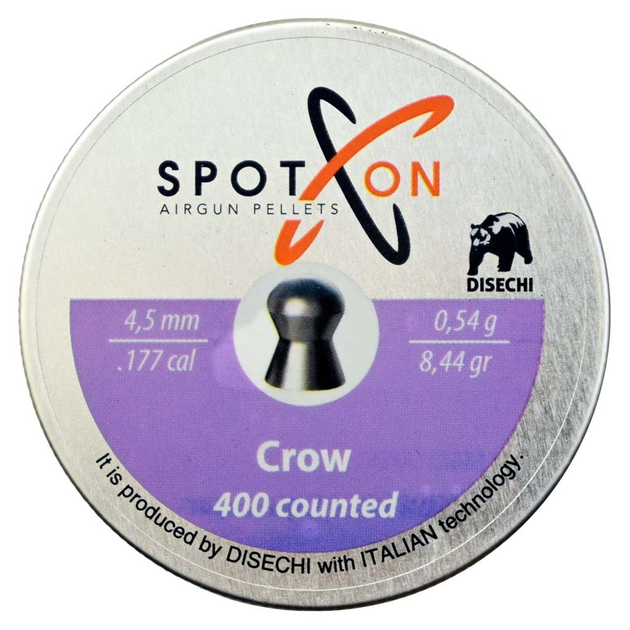Пульки Spoton Crow (4.5 мм, 0.54 гр, 400 шт.) - изображение 1