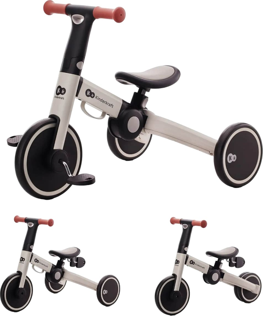 Триколісний велосипед KinderKraft 4TRIKE 3 в 1 Silver Grey (5902533922413) (KR4TRI22GRY0000) - зображення 11