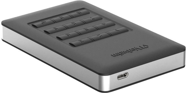 Жорсткий диск Verbatim Store n Go 2TB 5400rpm 8MB 53403 2.5 USB 3.1 Secure Portable Keypad Access Black - зображення 2