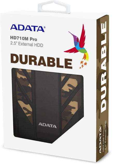 ADATA DashDrive Durable HD710M Pro 1 TB AHD710MP-1TU31-CCF 2,5" USB 3.1 Zewnętrzny kamuflaż - obraz 8