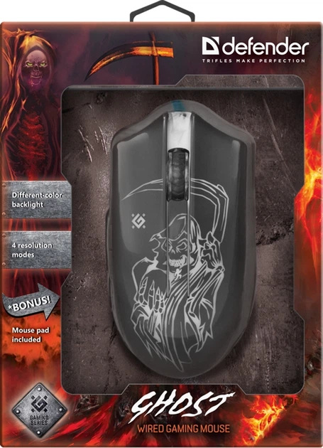 Миша Defender Ghost GM-190L USB Black (52190) - зображення 14