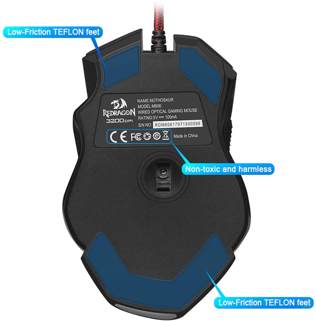 Миша Redragon Nothosaur USB Black (RED-M606) - зображення 7