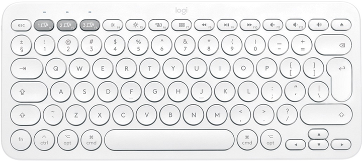 Klawiatura bezprzewodowa Logitech K380 for Mac Multi-Device Bluetooth Keyboard Offwhite (920-010407) - obraz 1