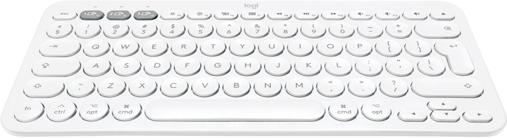 Klawiatura bezprzewodowa Logitech K380 for Mac Multi-Device Bluetooth Keyboard Offwhite (920-010407) - obraz 2