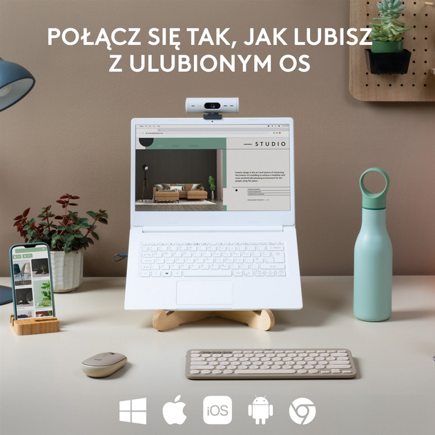 Klawiatura bezprzewodowa Logitech K380 Multi-Device Bluetooth Sand (920-011165) - obraz 4