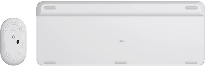 Комплект бездротовий Logitech MK470 Wireless Slim Combo White (920-009205) - зображення 5