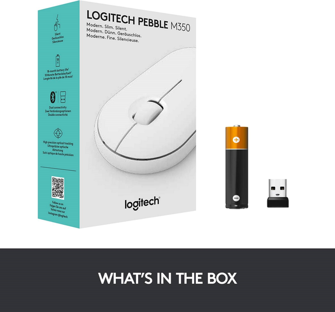 Mysz Logitech M350 Wireless Biała (910-005716) - obraz 9