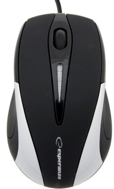 Mysz komputerowa Esperanza EM102 USB Czarna/Srebrna (EM102S) - obraz 1