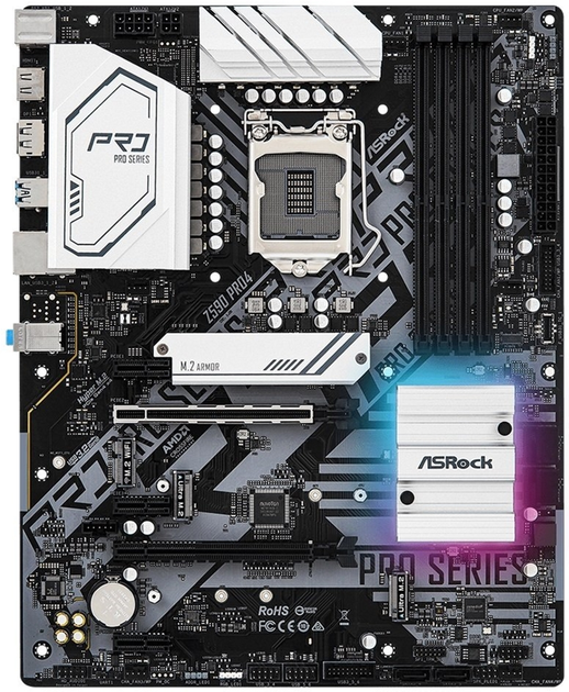 Материнська плата ASRock Z590 Pro4 (s1200, Intel Z590, PCI-Ex16) - зображення 1