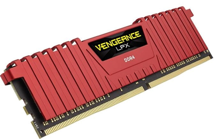 RAM Corsair DDR4-2400 8192MB PC4-19200 Vengeance LPX czerwony (CMK8GX4M1A2400C16R) - obraz 3