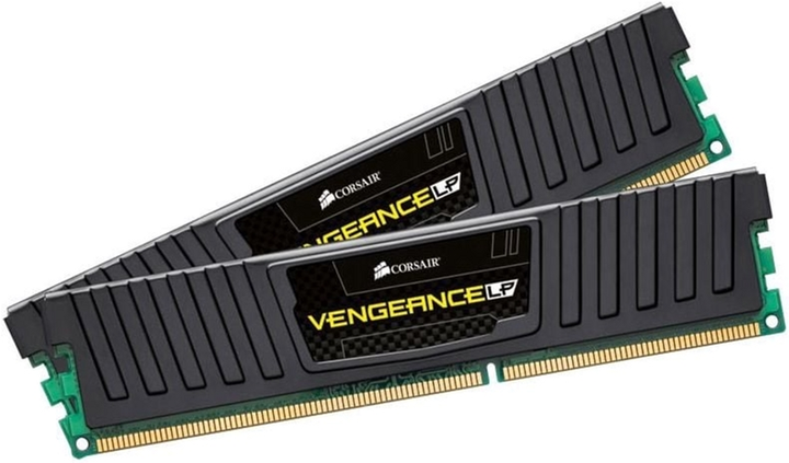 Оперативна пам'ять Corsair DDR3-1600 16392MB PC3-12800 (Kit of 2x8196) Vengeance Low Profile Black (CML16GX3M2A1600C10) - зображення 1