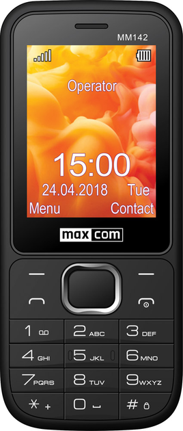 Мобільний телефон Maxcom MM142 Black - зображення 1