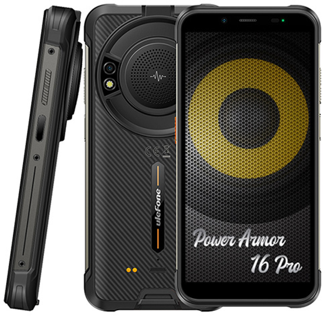 Smartfon Ulefone Power Armor 16 Pro 4/64GB Black (UF-PA16P/BK) - obraz 5