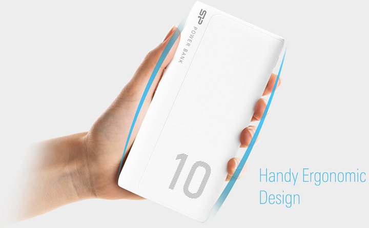 Powerbank Silicon Power GP15 10000 mAh White (SP10KMAPBKGP150W) - obraz 4