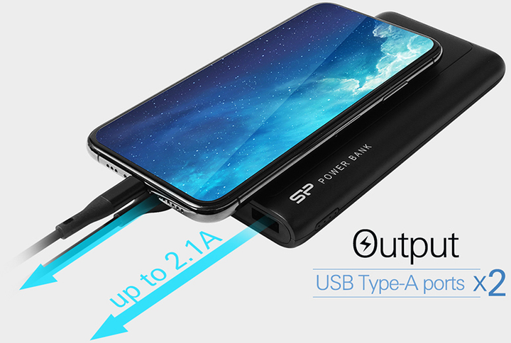 Powerbank Silicon Power GP15 10000 mAh White (SP10KMAPBKGP150W) - obraz 5