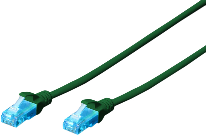 Patchcord Digitus CAT5e UTP 2m AWG 45133 CCA PVC Zielony (DK-1512-020/G) - obraz 1