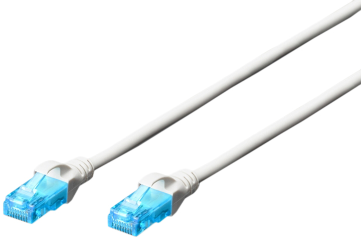 Patchcord Digitus CAT5e UTP 2m AWG 45133 CCA PVC Biały (DK-1512-020/WH) - obraz 1